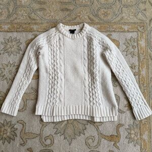 Theory Cream Cable Knit Sweater XS